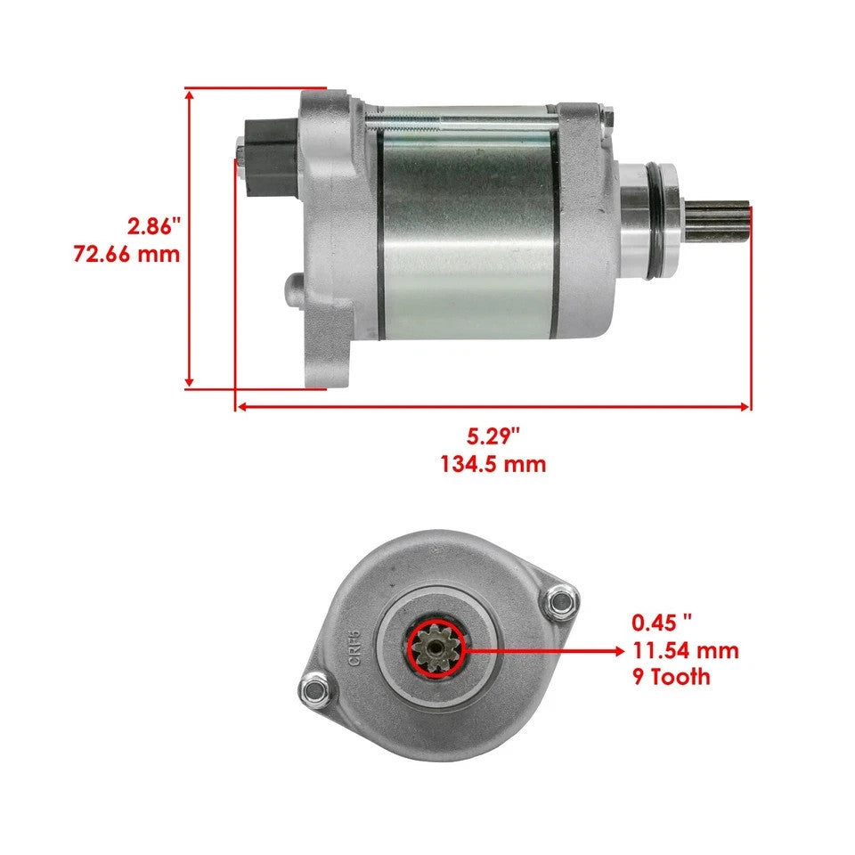 Caltric Starter Motor For Honda CRF450R 2019-2026 Motorcycle