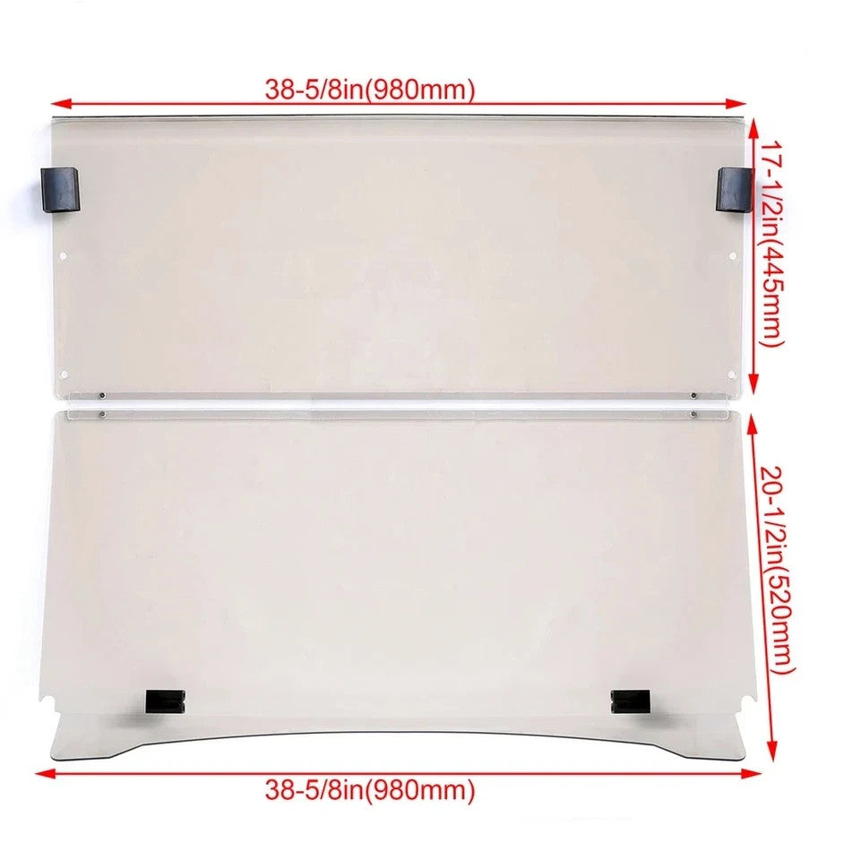 For Yamaha G29 DRIVE 2007-2016 Windshield Tinted Golf Cart Folding Windscreen