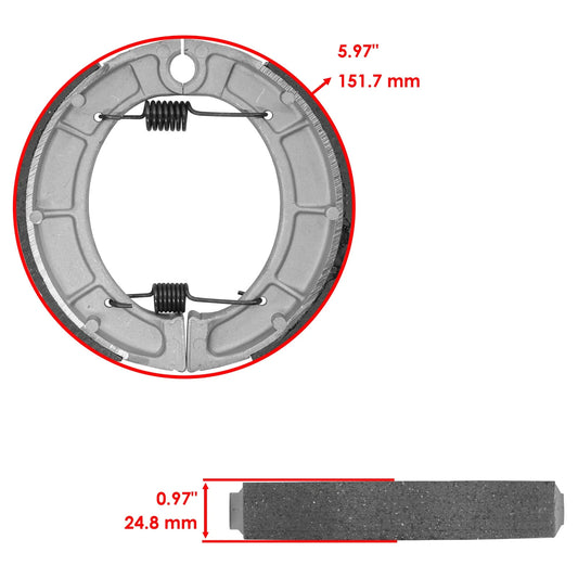 Rear Brake Shoes for Yamaha Tt500 1976 1977 1978 1979 1980 1981 Rear Brake Shoes