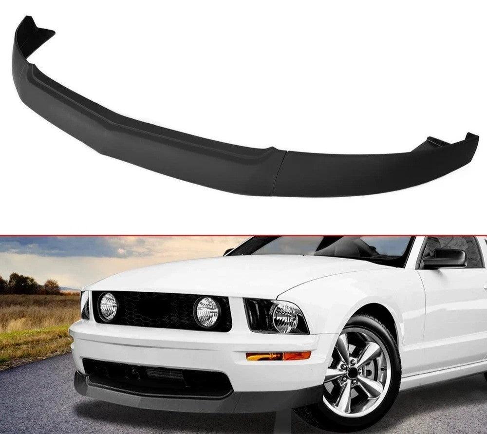 HECASA For Ford Mustang GT 2005-09 Black Front Bumper Body Kit Spoiler Lip Guard