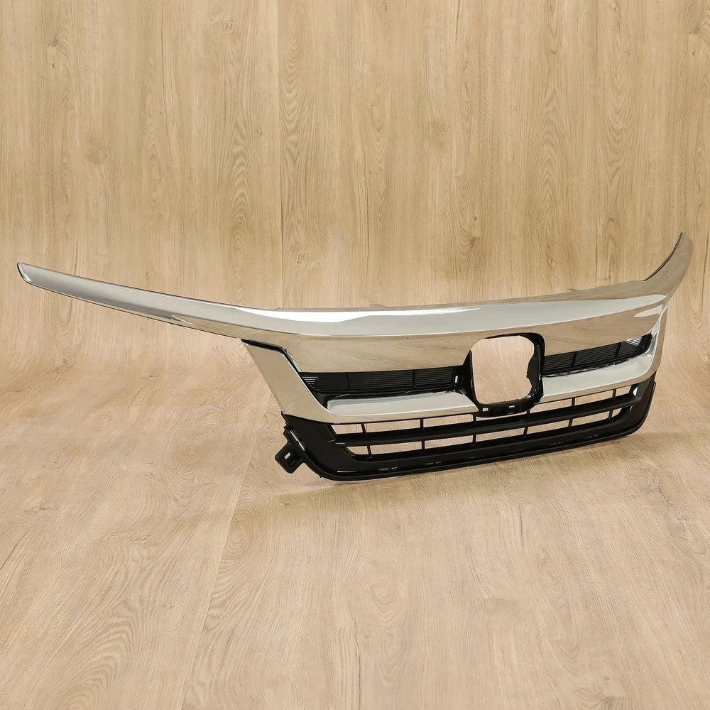 Front Bumper Grille For Honda Pilot 2019-2022 2021 Grill w/ Chrome Molding Trim