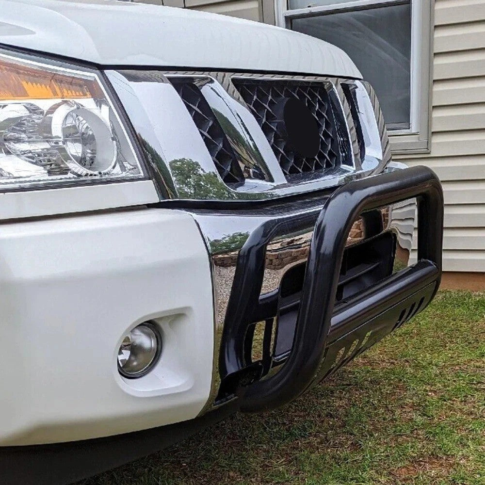 Bull Bar Bumper Grille Guard For 2004-2015 Nissan Titan/armada Black Push