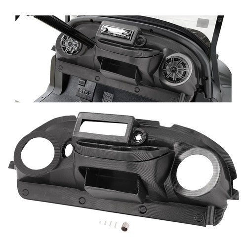 For Club Car Precedent/Tempo Carbon Fiber Style Golf Cart Radio Dash Cover