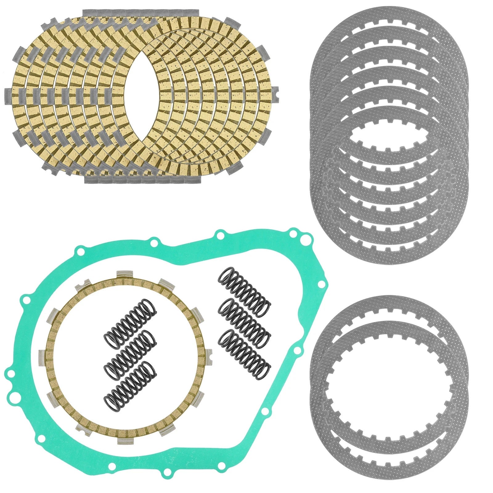 Clutch Friction Steel Plates Springs and Gasket Kit for Suzuki GSX-R750 2006-07
