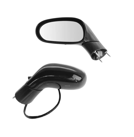 Power Heated Smooth Black Mirror Pair Set of 2 for 05-09 Chevy Corvette