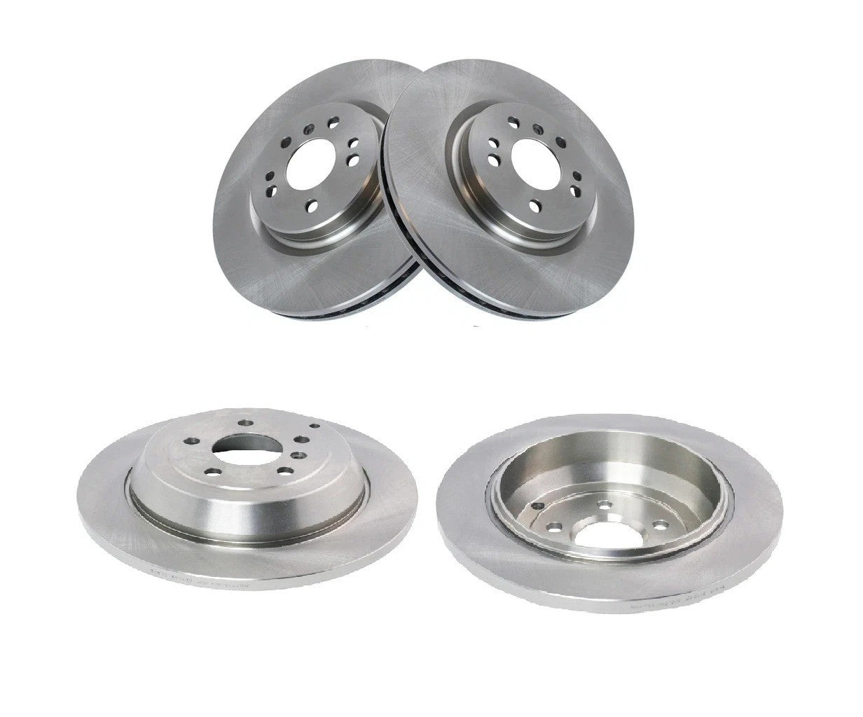 Front & Rear Brake Rotors Set Fits Mercedes-Benz