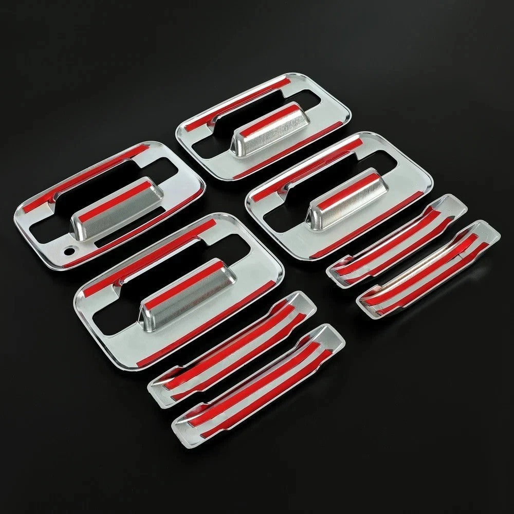 For Ford F-150 F150 2004-14 Chrome Door Handle Tailgate Covers 4 Door w/Key Pad