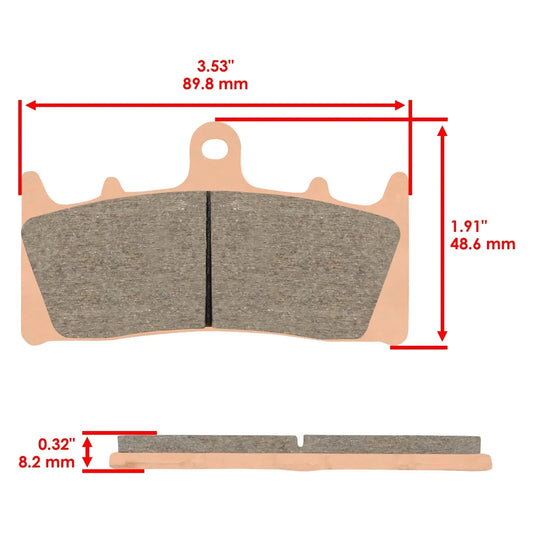Sintered Front And Rear Brake Pads for Kawasaki ZX600 Ninja ZX-6R 1998-02 2005