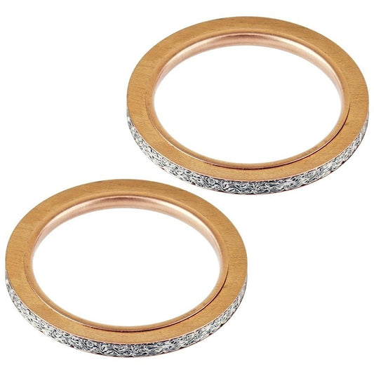 2 Exhaust Muffler Pipe Head Gasket For Yamaha V-Star 1100 XVS1100 2000 - 2009