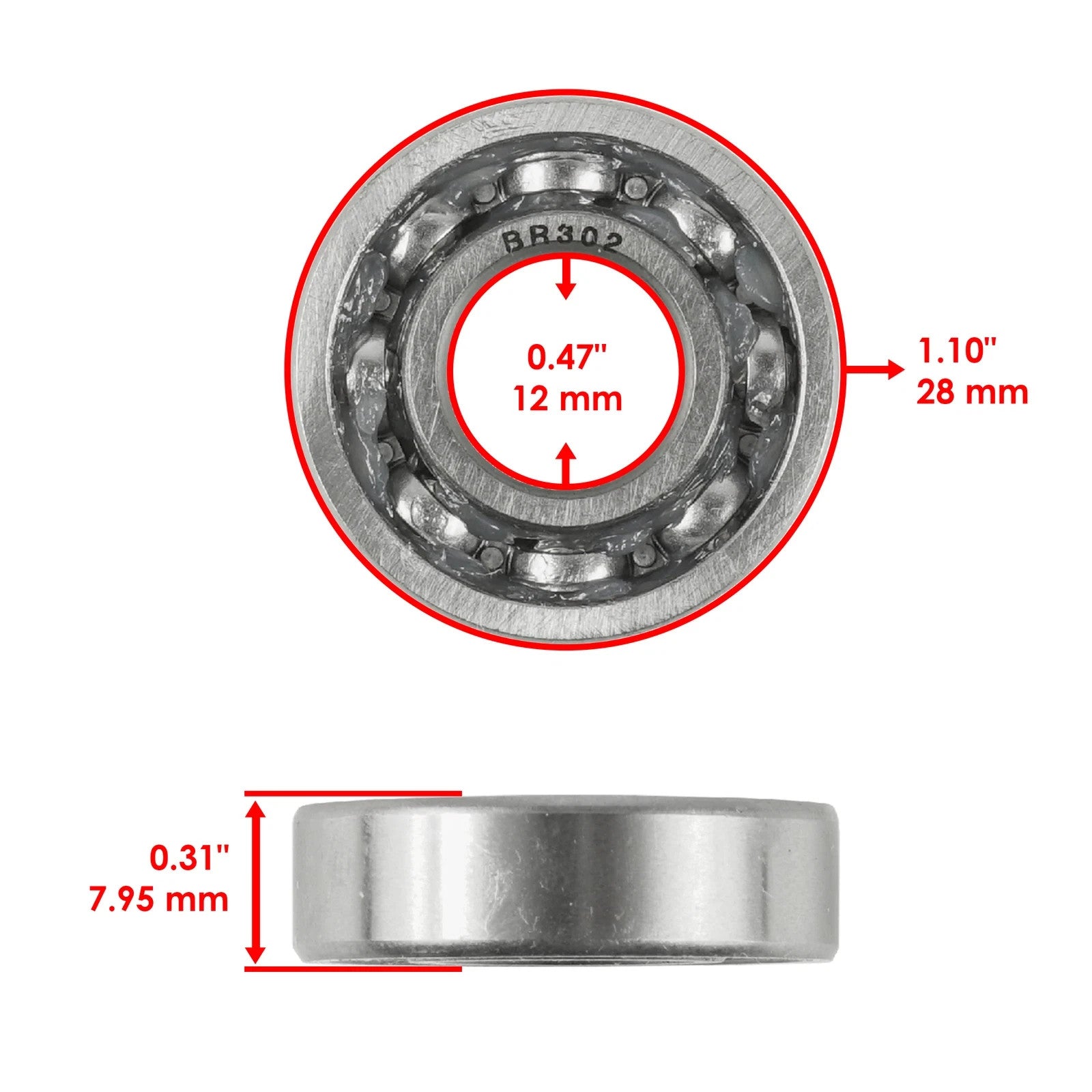 Caltric Water Pump Impeller Shaft Kit for Yamaha WR400F WR426F WR450F 1998-2015