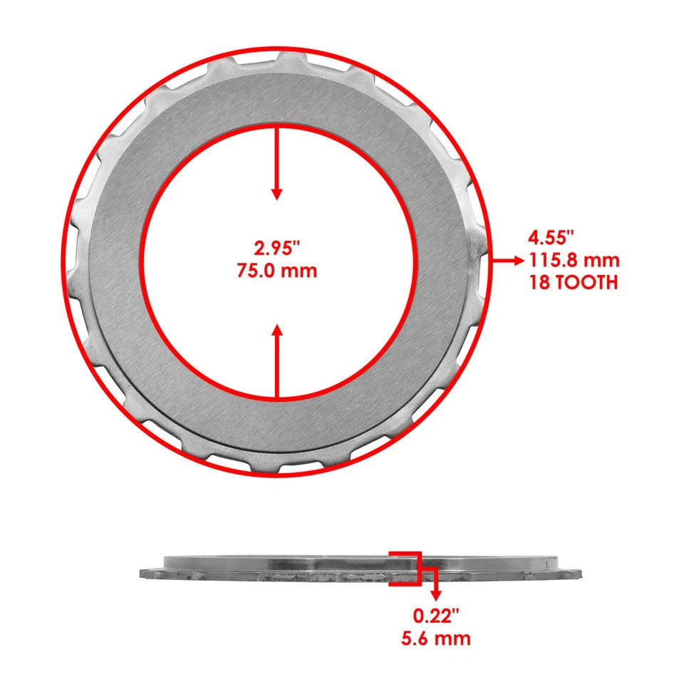 Clutch Friction Plates Kit for Honda Rancher 420 TRX420FA FA2 FA5 FA6 2009-2024