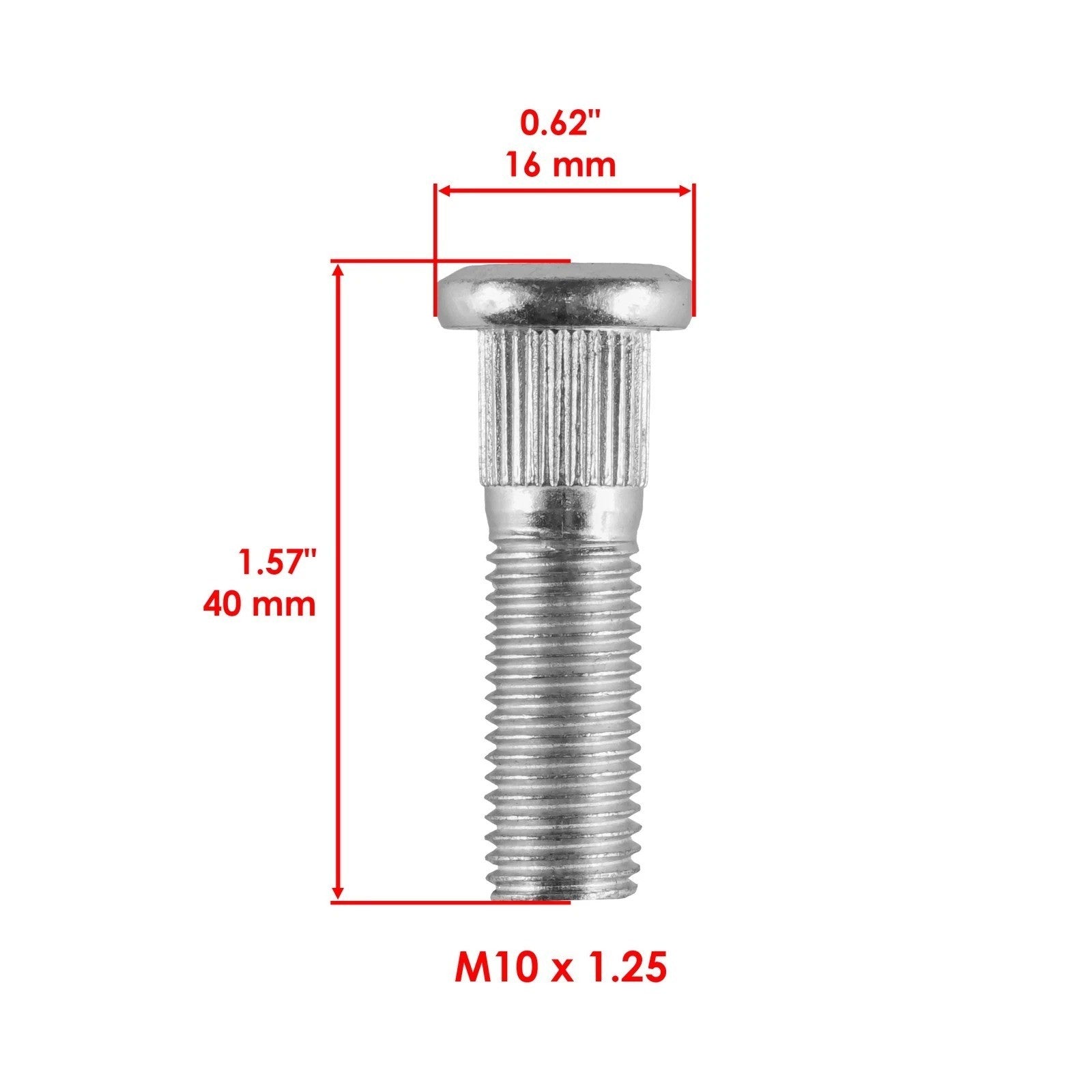 8 Front Rear Wheel Hub Stud Bolt for Honda ATC200X ATC250ES ATC250SX 1986-1987