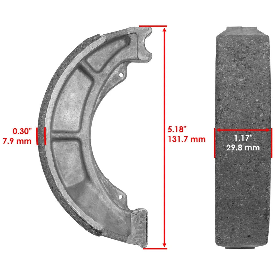 for Suzuki LT-F250 Ozark 250 2002-2014 Rear Brake Shoes / 64400-05810