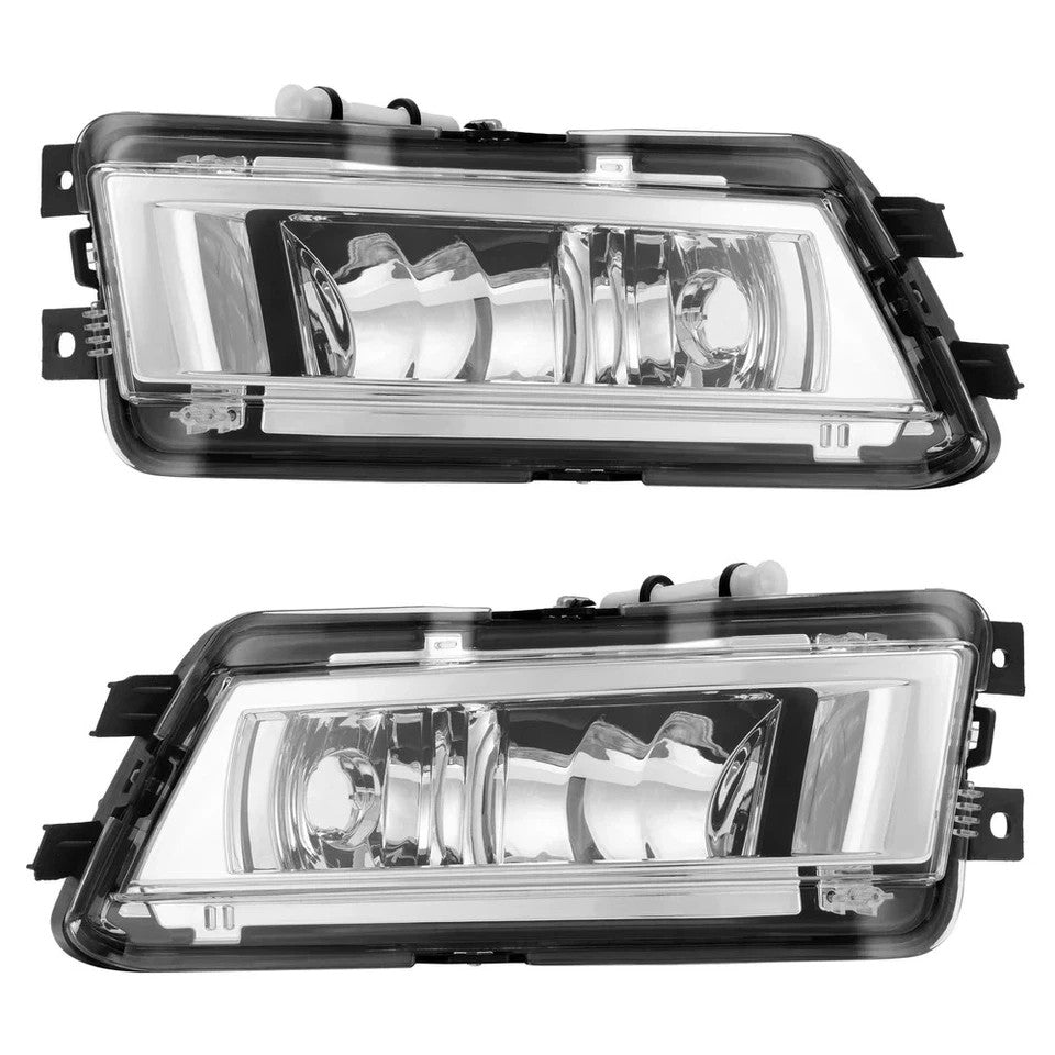 HECASA 7PCS Front Bumper Fog Lights Corner& Lower Grille For VW Passat 2012-2015