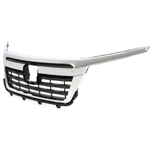 HECASA For Honda Ridgeline 2017 2018 2019 2020 Front Upper Grille Black & Chrome