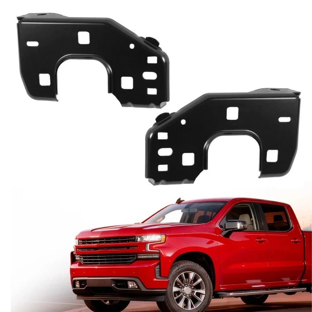 Front Bumper Brackets Fit For Chevrolet/GMC C-K Series 1994-2000 Black Set of 4