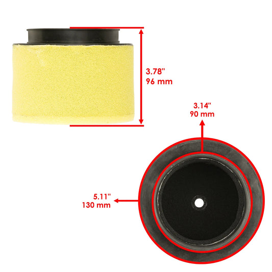 Caltric Air & Oil Filter For Honda Big Red 250 ATC250ES 1985-1987 17254-HA0-000