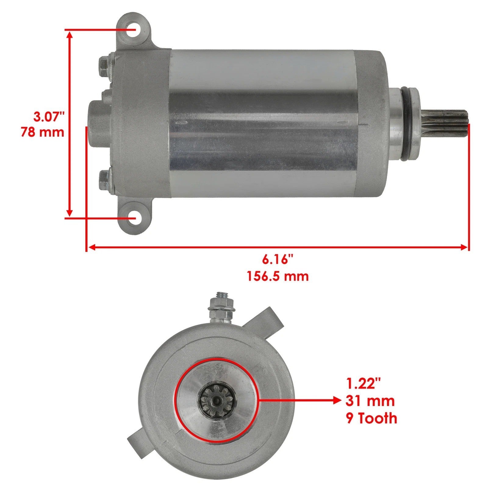 Starter for Kawasaki Bayou 250 KLF250 2003 2004 2005 2006 2007 2008 2009 2010 11