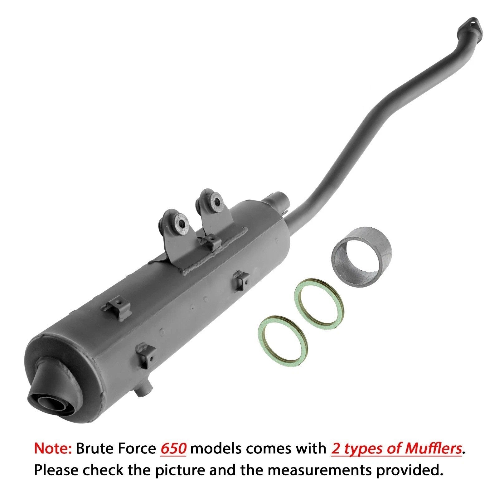 Exhaust Muffler W/Gasket for Kawasaki Prairie 700 KVF700 A B D 4X4 2004-2006