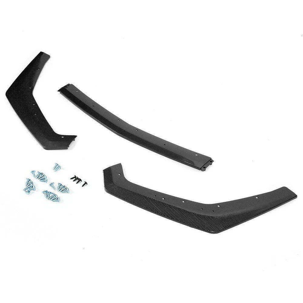 For 18-23 Ford Mustang Carbon Look GT-Style Front Bumper Body Kit Splitter Lip