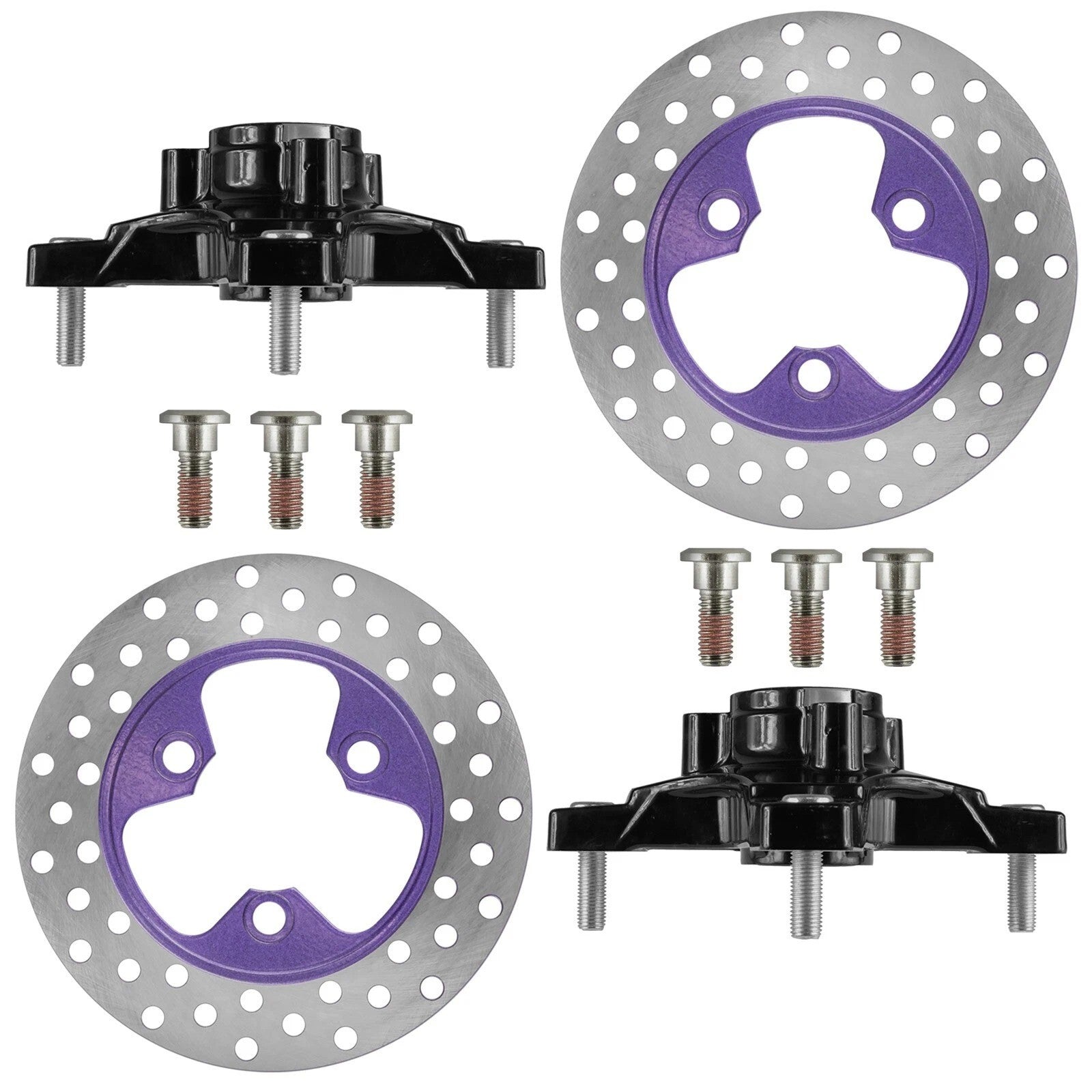 Front L & R Wheel Hub w/ Brake Disc F& Honda Sp&trax 400 TRX400EX 2X4 2005-08
