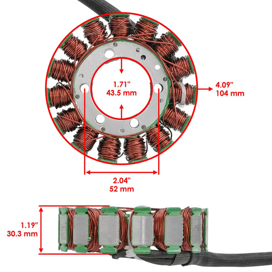 Stator for Yamaha Grizzly 700 YFM700Fg 4WD Fi Se Eps 07-15