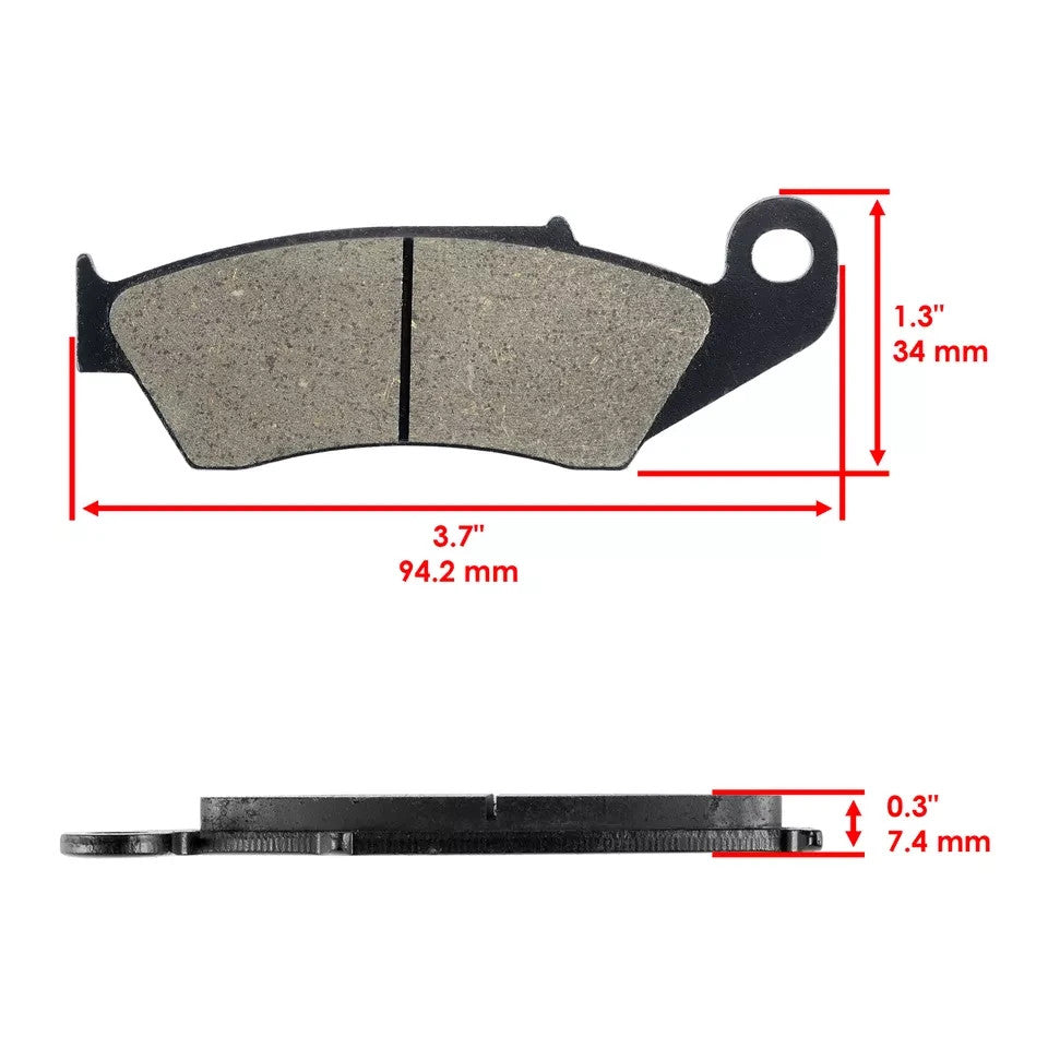 Front Rear Brake Pads for Honda CRE125 CR250R 1995 1996 1997 1998 1999 2000 2001