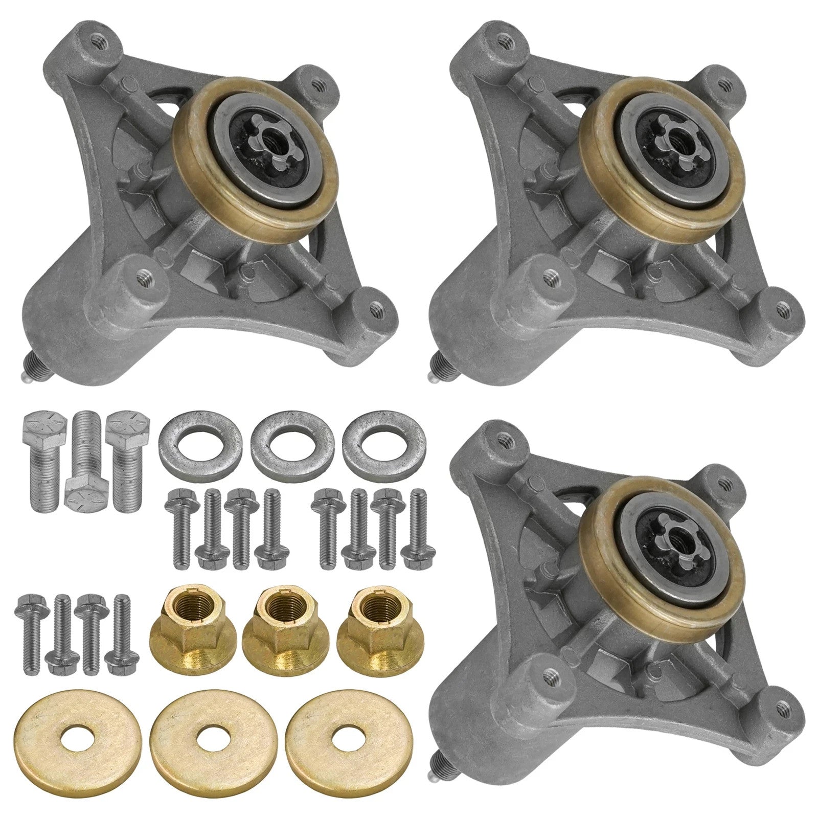 3 Spindle Assembly For Husqvarna YTH24K48 YTH2348 Spindle Assembly
