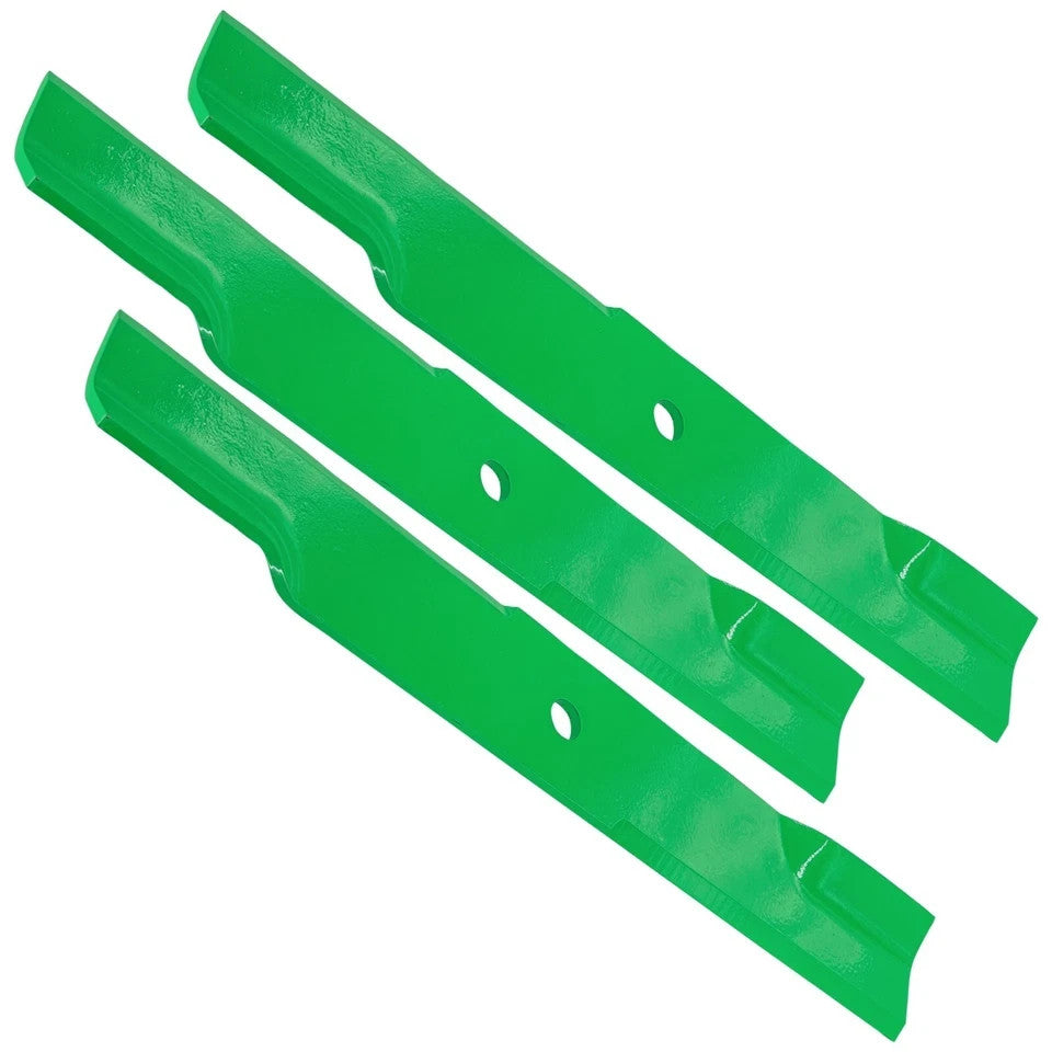 Caltric 17 7/8 inch x 5/8" Circle Hole 52" Deck Mid Lift Blade For Hustler