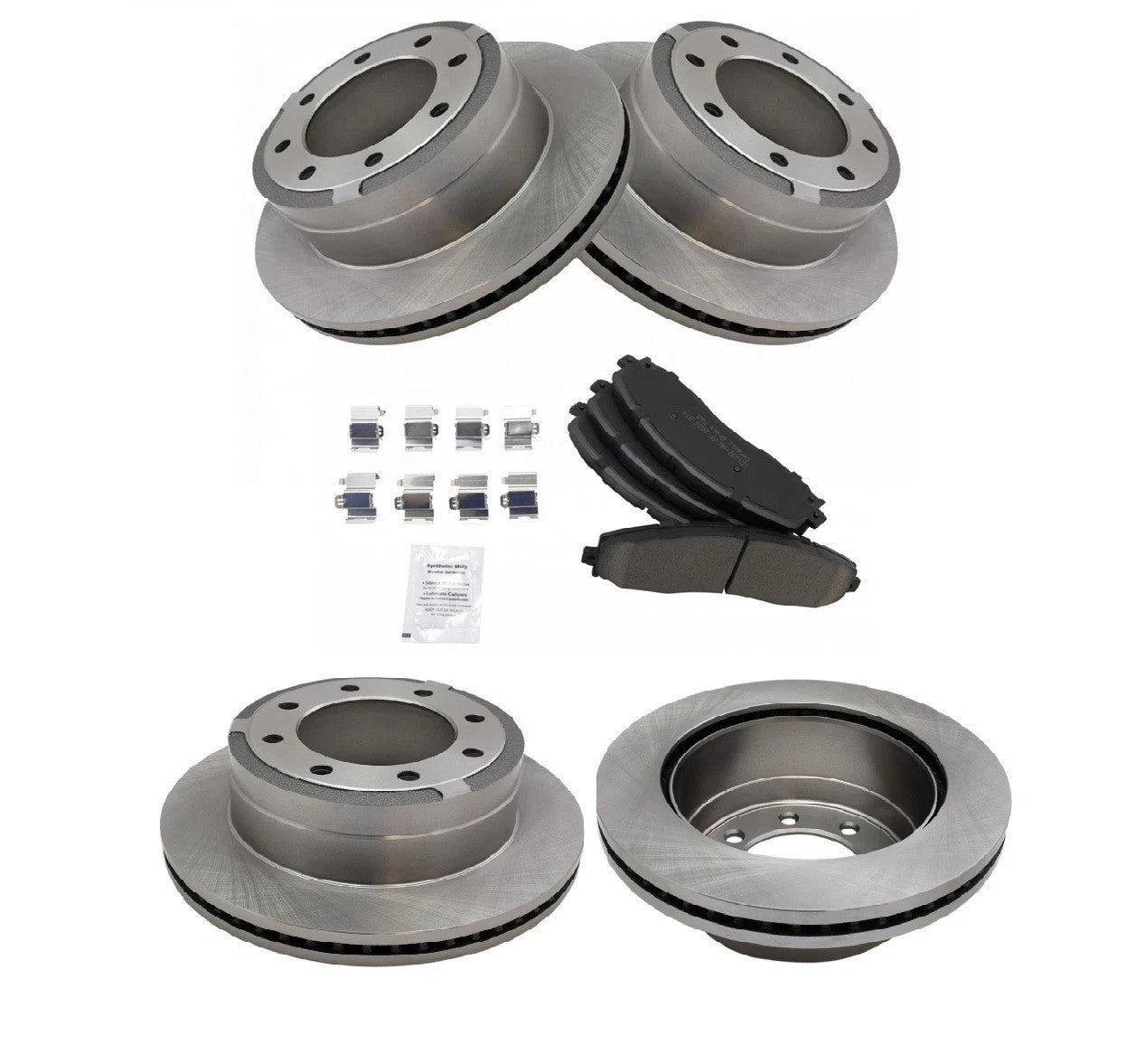 Rear Premium Posi Ceramic Disc Brake Pad & Rotor Kit for Ford Pickup Truck