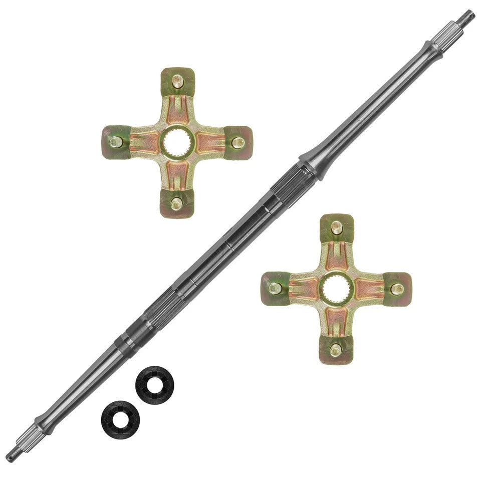 Rear Axle Shaft with Wheel Hub Nuts for Yamaha Raptor 660R YFM660R 2001-2005