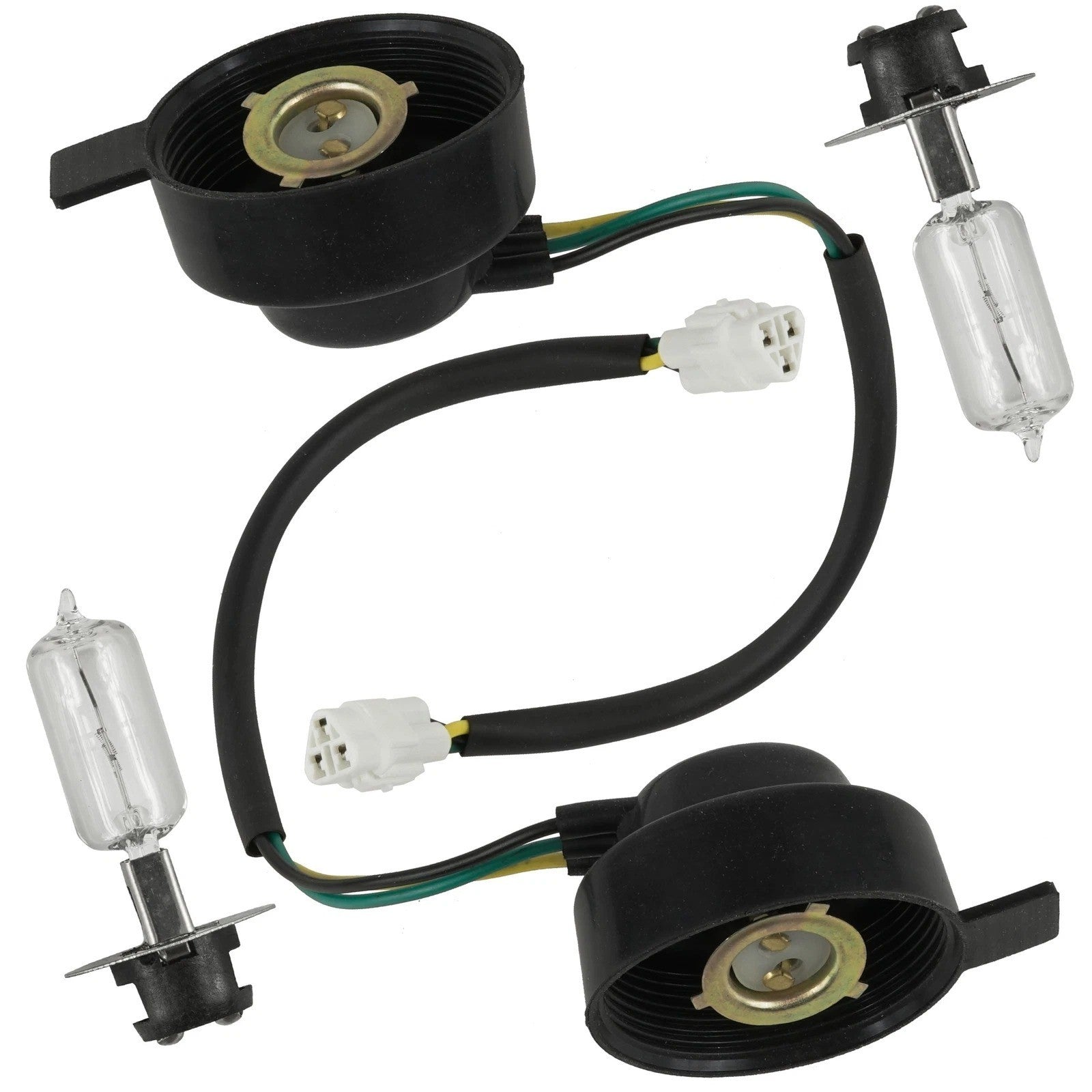 2X LH RH Headlight Socket and Bulb for Yamaha Raptor 700 YFM700R 2006 2007-2026