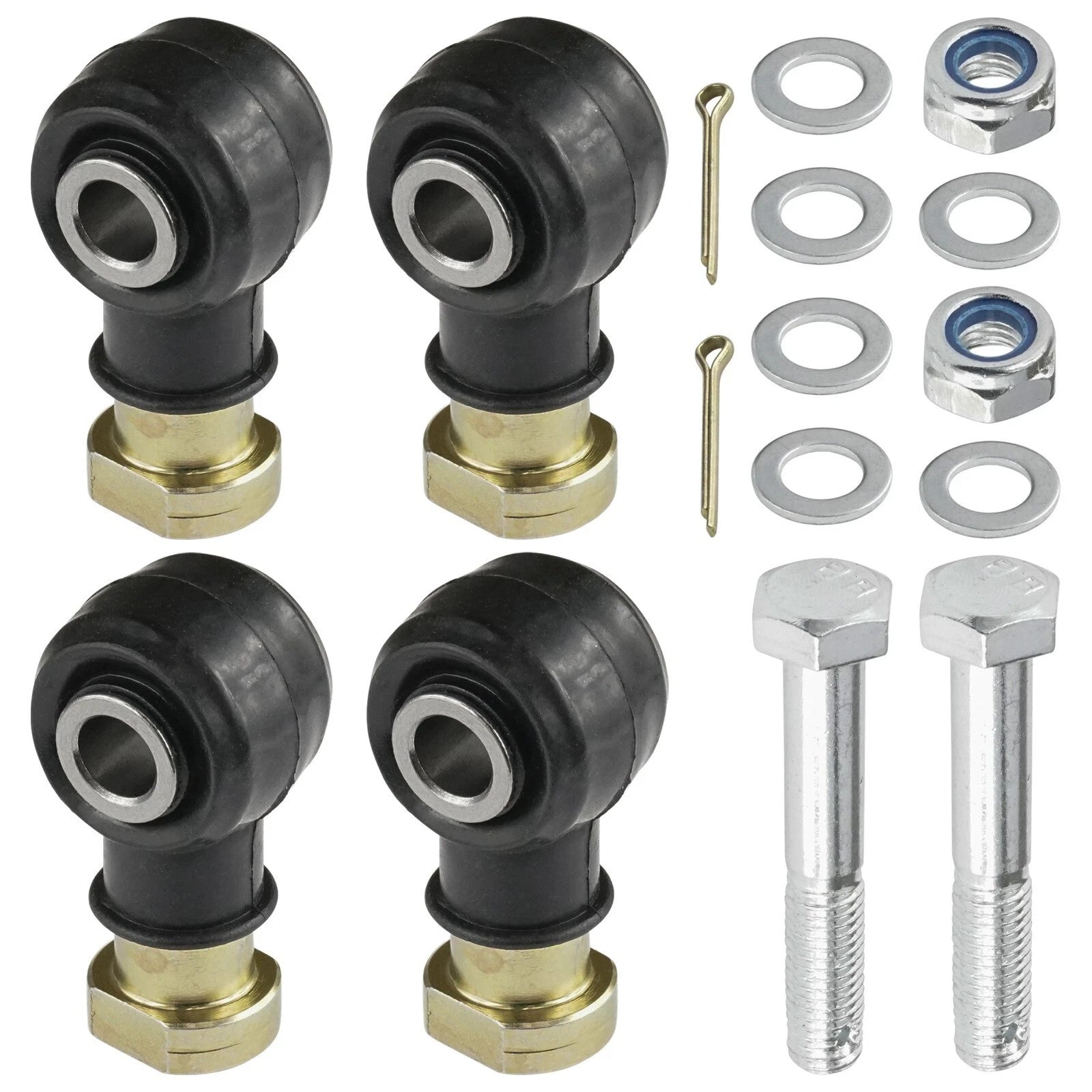 Two Sets Of Tie Rod End Kit for Polaris Sportsman 500 EFI HO X2 4X4 6X6 1998-12