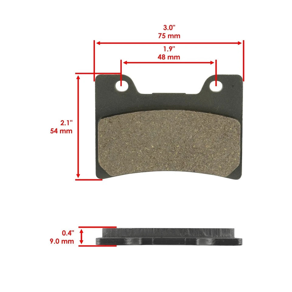 Front Rear Brake Pads for Yamaha FZR1000 89-93 / 3GM-W0045-03-00 1FK-W0046-01-00