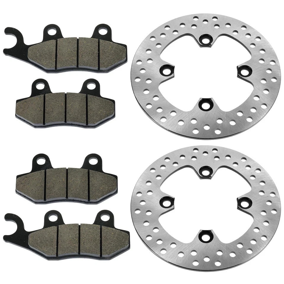 Front Left Right Brake Disc w/ Pads for Kawasaki Teryx 750 KRF750 4X4 2008-2013