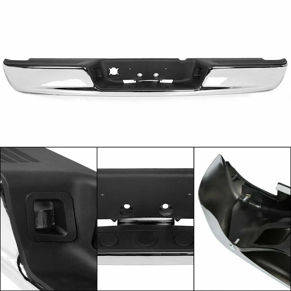 For 2002-2008 Dodge Ram 1500 03-09 2500 3500 Chrome Rear Step Bumper Assembly