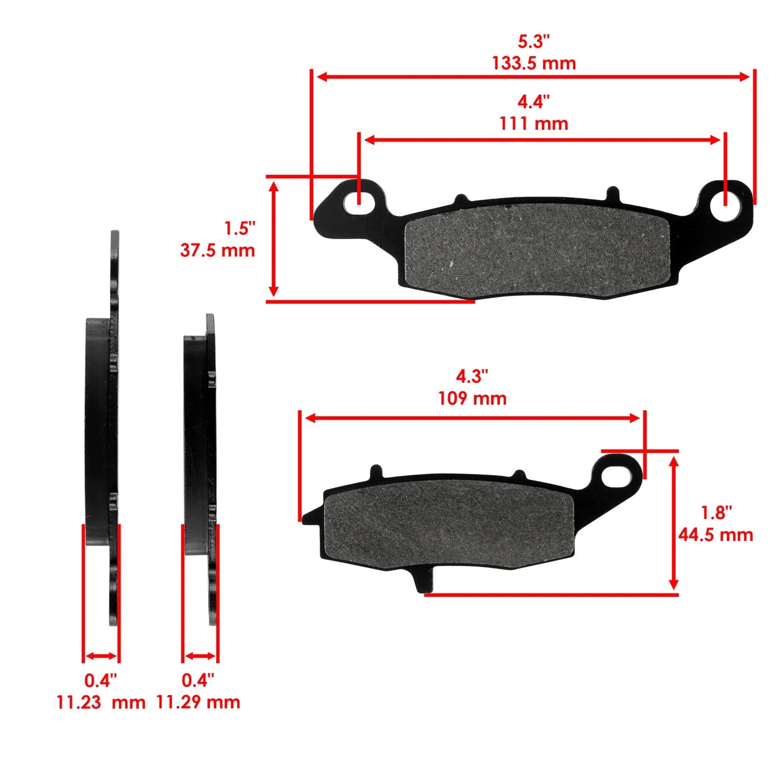Front And Rear Brake Pads for Kawasaki Vulcan 900 Classic VN900 VN 900 2006-2017