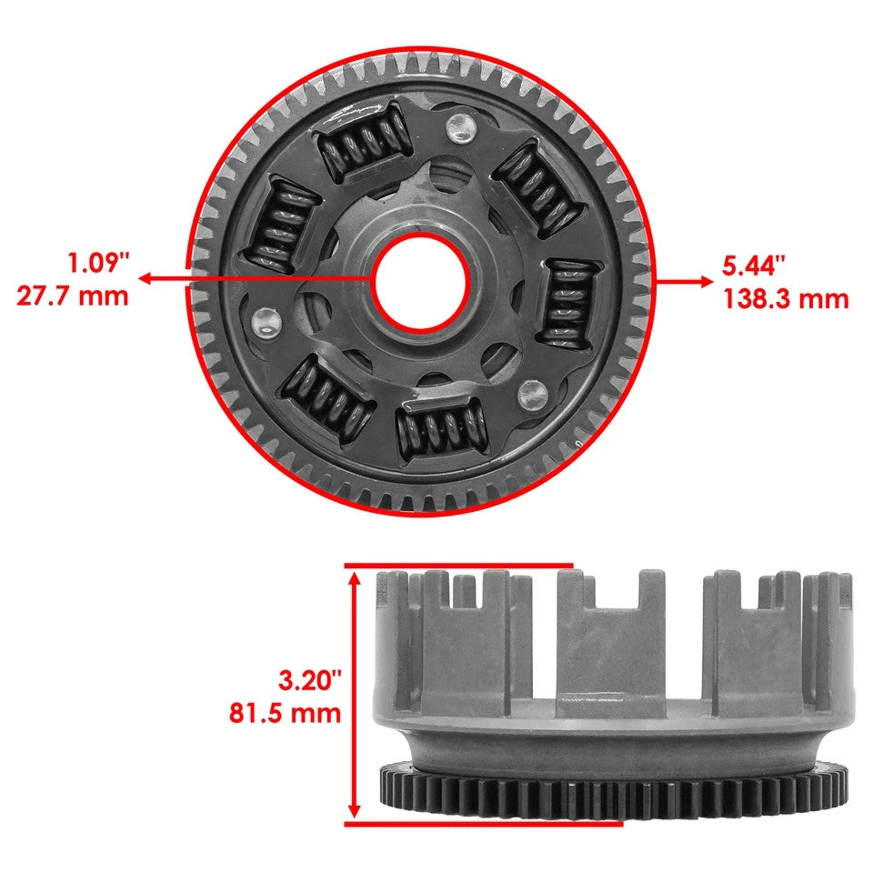 Caltric Clutch Center Basket Outer for Honda Sportrax 400 TRX400EX 1999 - 2004