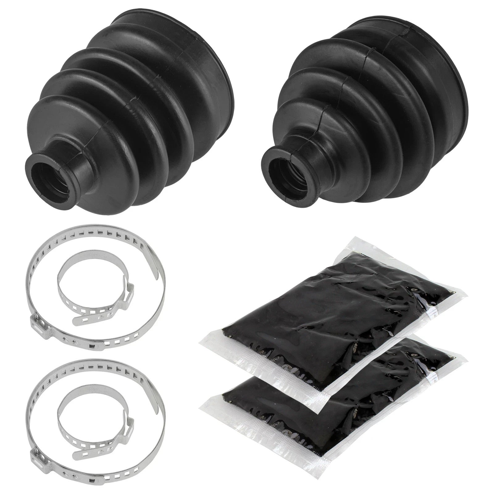 Front Axle Inner Outer CV Boot Kit for Kawasaki Mule 3010 KAF950 Dsl 4X4 03-07