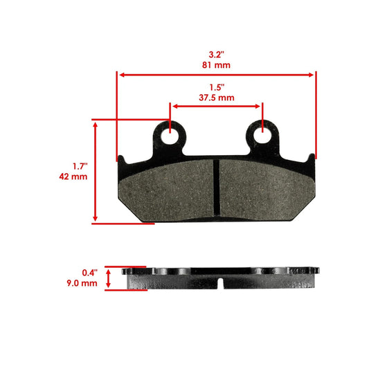 Front and Rear Brake Pads for Honda CBR600F2 CBR600 F2 Super Sport 1991-1994