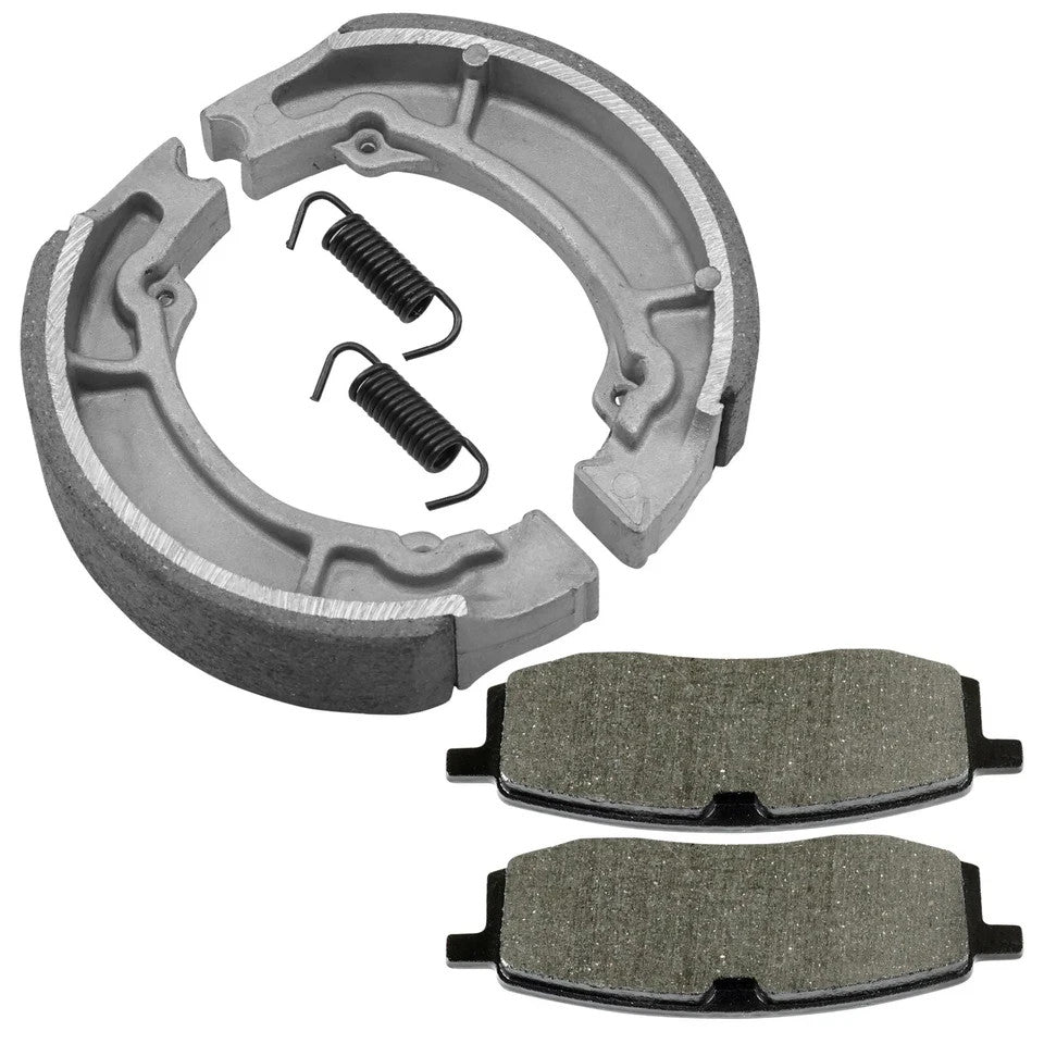 for Yamaha Tt350 Acier Tt 350 1986-1993 Front Brake Pads & Rear Brake Shoes