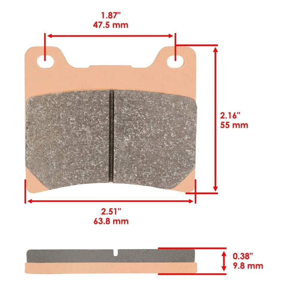 Sintered Front Brake Pads for Yamaha XV750 Virago 750 1988-1997