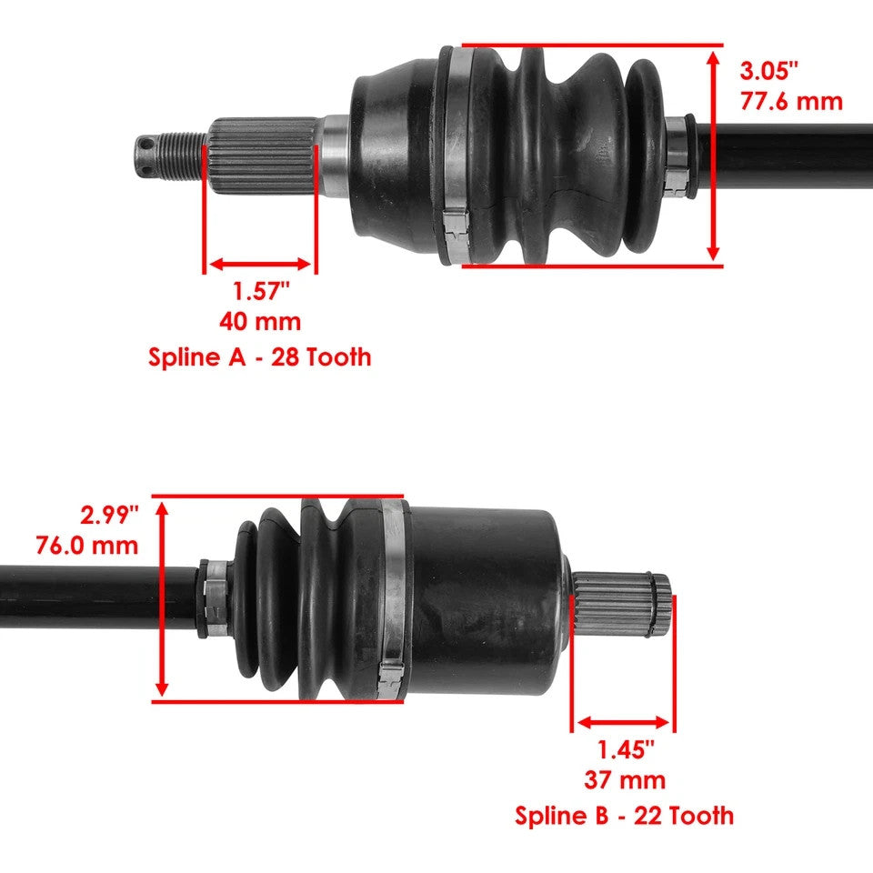 for Polaris Oem 1332825 Front Right / Left Complete CV Joint Axle