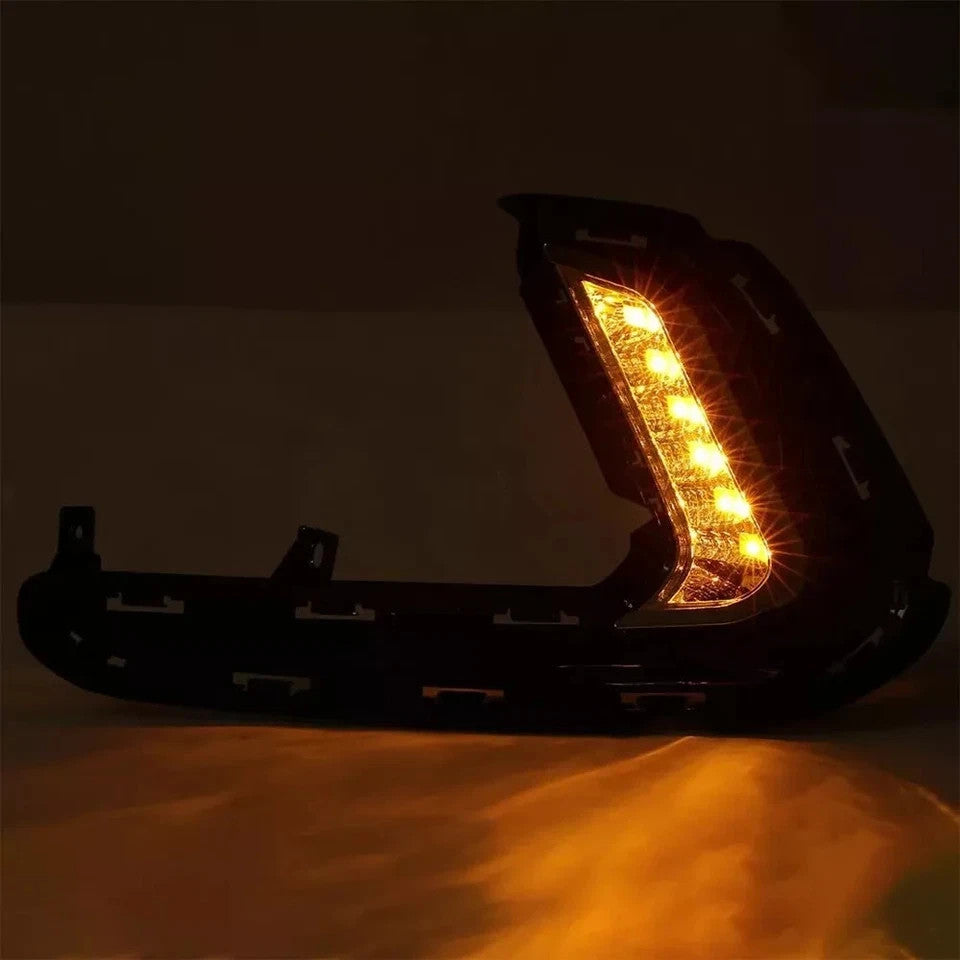 For Hyundai Elantra 2016-2018 LED Fog Lights Daytime Running Turn Signal Lights