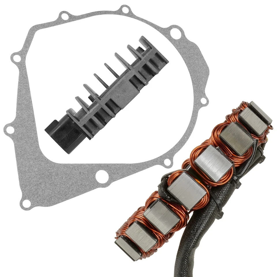 Stator And Regulator Rectifier W/Gasket for Yamaha YFM350R Raptor 350 2004-2013