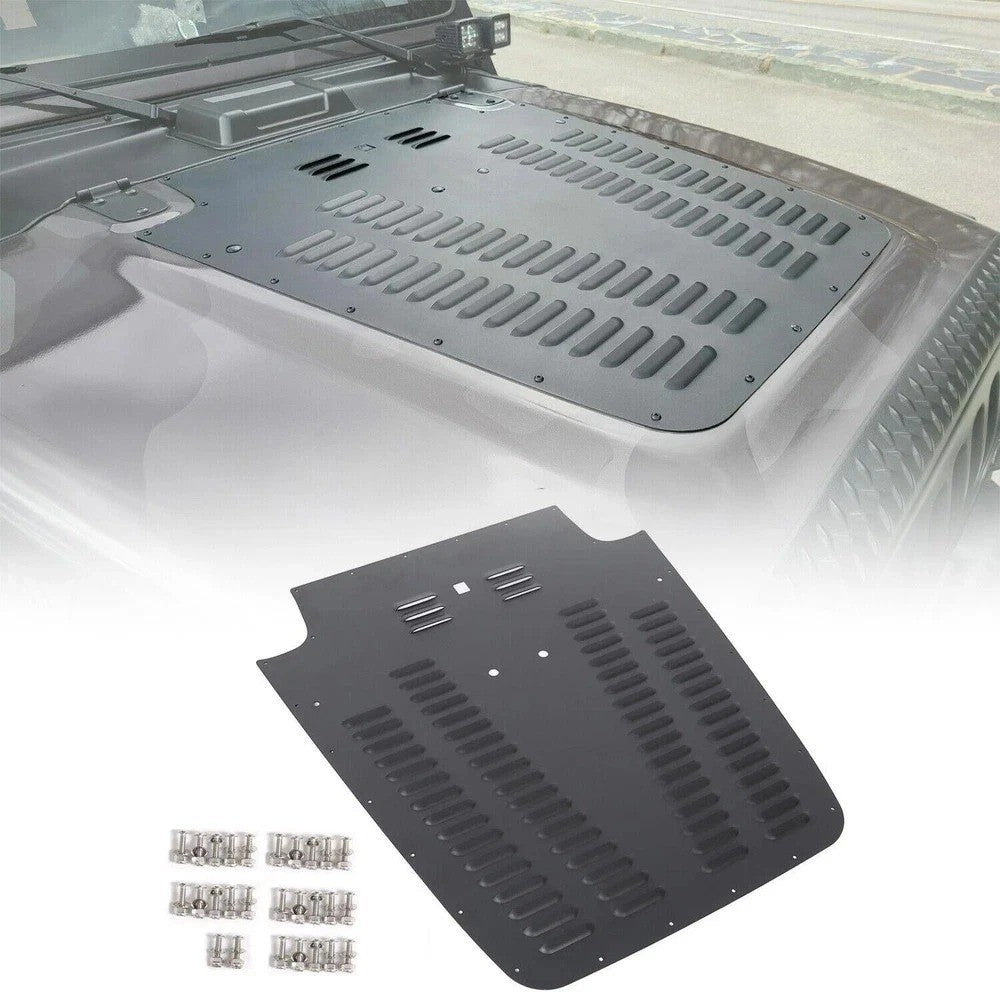 For Jeep Wrangler TJ / LJ 2003 2004 2005 2006 Vented Hood Louver Black
