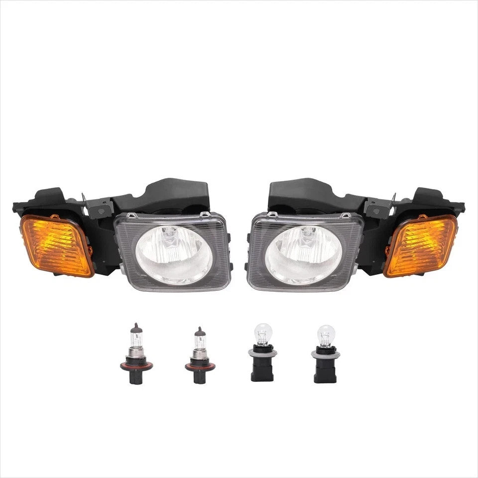 HECASA Headlights Driver & Passenger Side For Hummer H3 Sport Utility 2006-2010