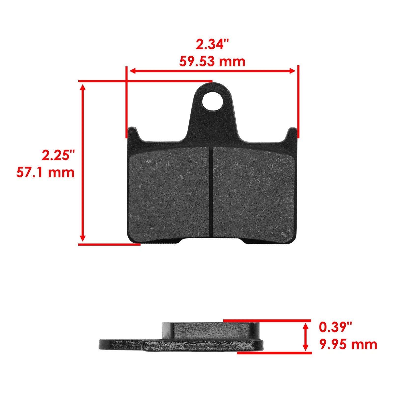 Caltric Brakes Pad For Yamaha Snowmobile SRX700 1998-2001