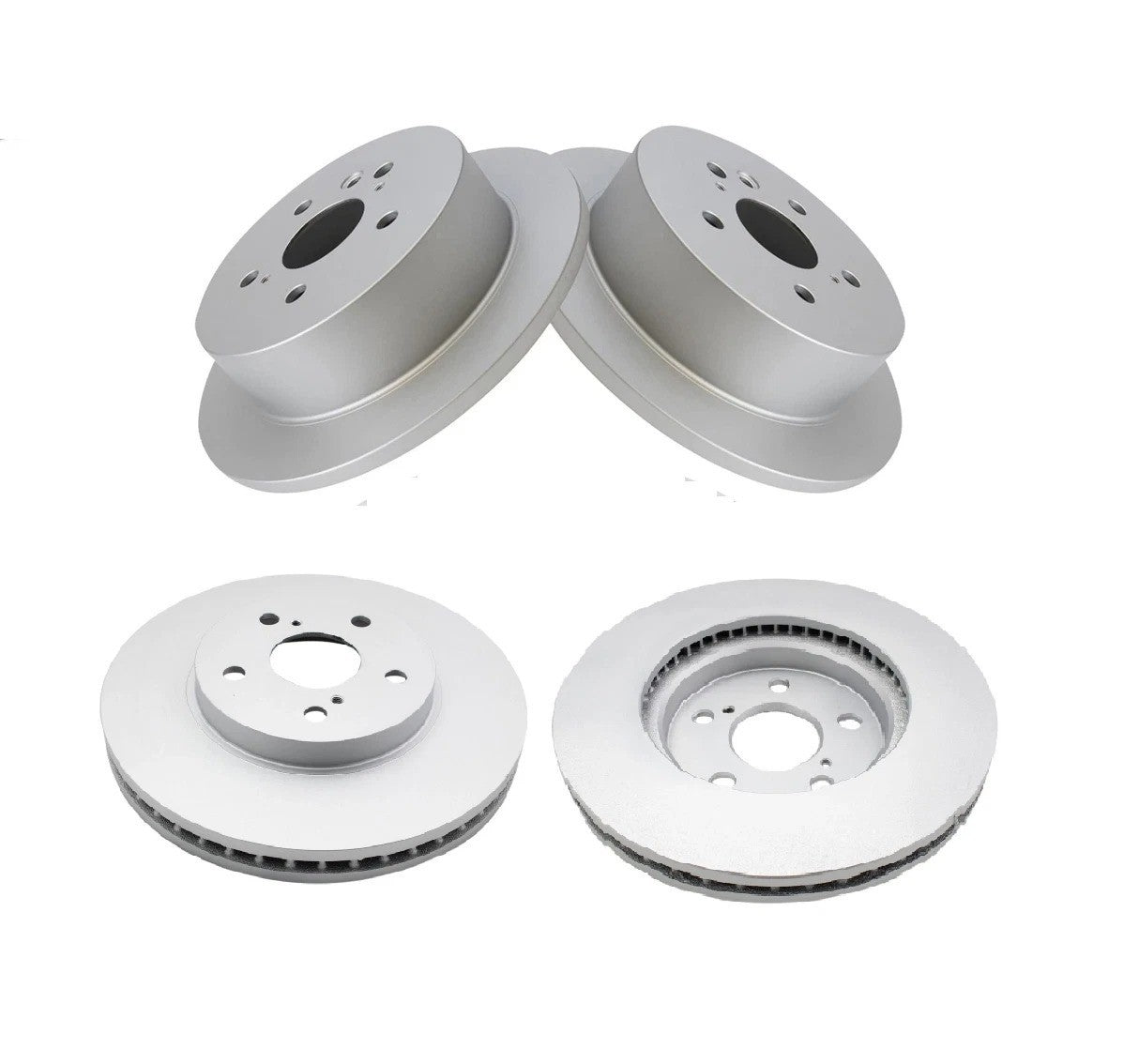 Front and Rear Brake Rotors Set For 2004-2010 Toyota Sienna