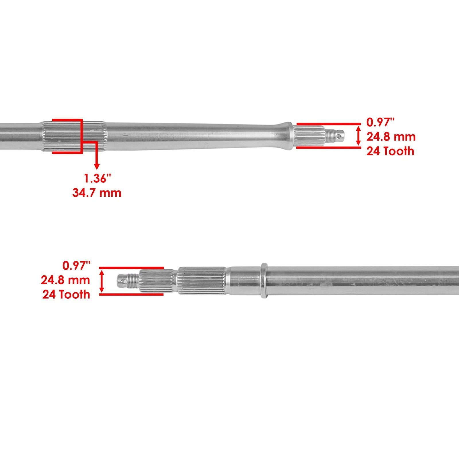 Rear Axle Shaft For Arctic Cat 250 Utility 2X4 2006-09 / 300 Utility 2X4 2010-15
